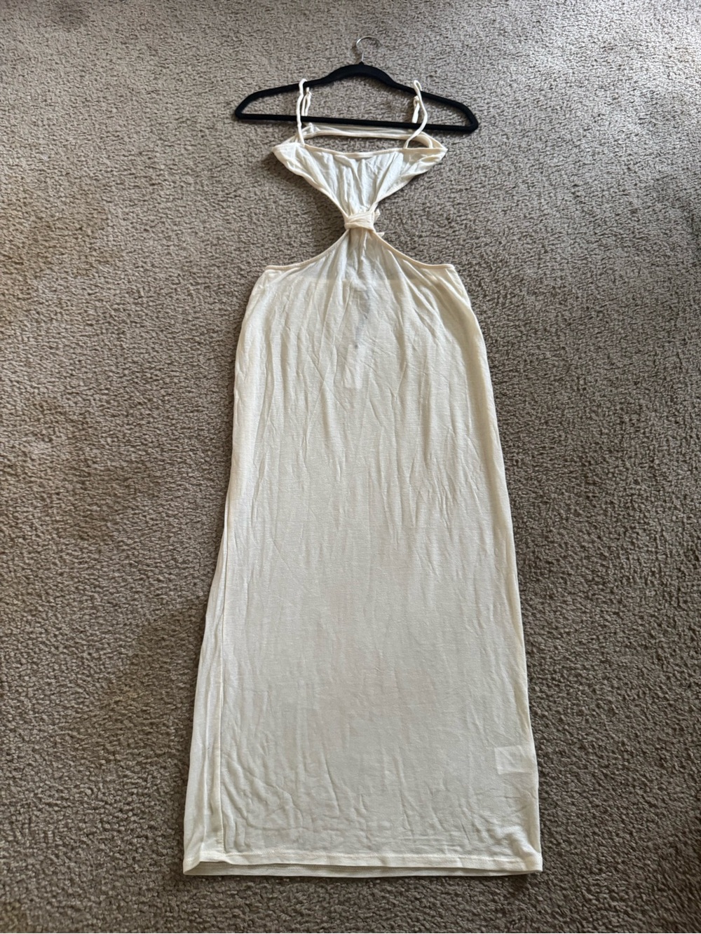 NWT WeWoreWhat Knit Midi Dress in Camel, Size Medium, Beach Dresses, Summer